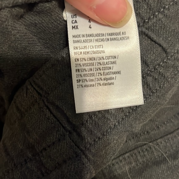 New in bag, American Eagle size 4 linen drawstring shorts - Picture 4 of 4